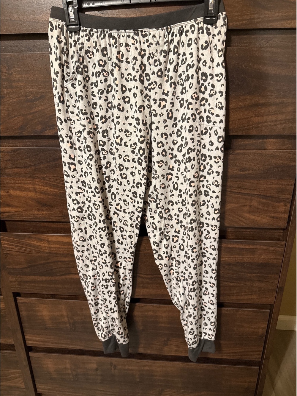 Cuddl Duds Women's Soft Polyester Leopard Print Lounge Pants Size S